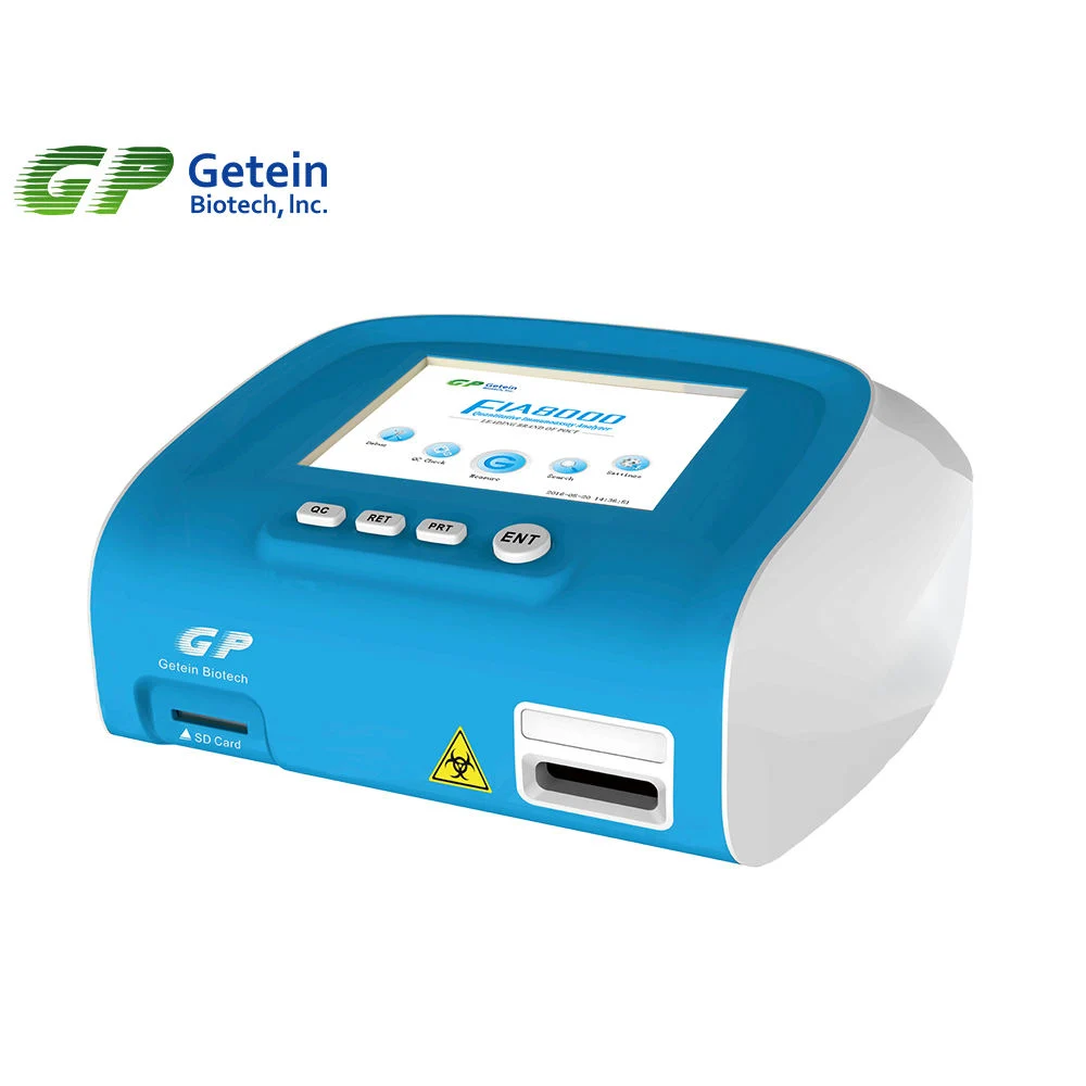 Fia8000 Poct Blood Diagnosticsm Immunoassay Analyzer Getein Biotechnology HS-Ctni/Hba1c/D-Dimer/Tsh/Bnp