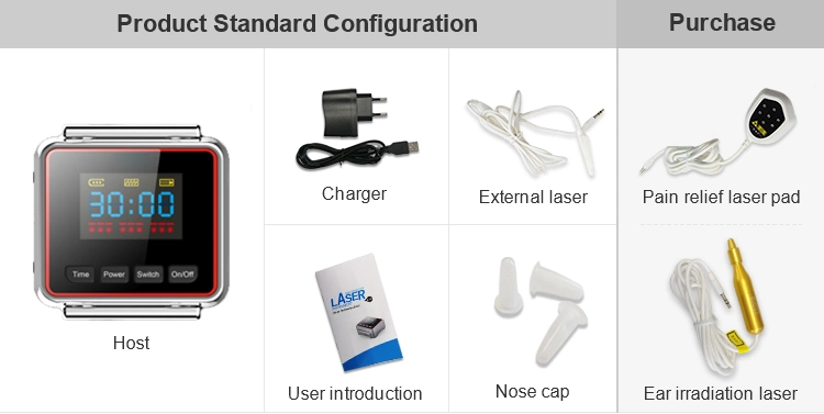 Hnc Factory Cardiovascular Diseases Low Level Laser Therapy Instrument