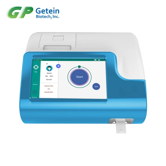 Test Poct Hba1c/Ctni/Hba1c/Crp/Tsh/25 -Oh-Vd Analizzatore Poct a immunofluorescenza Getein 1100